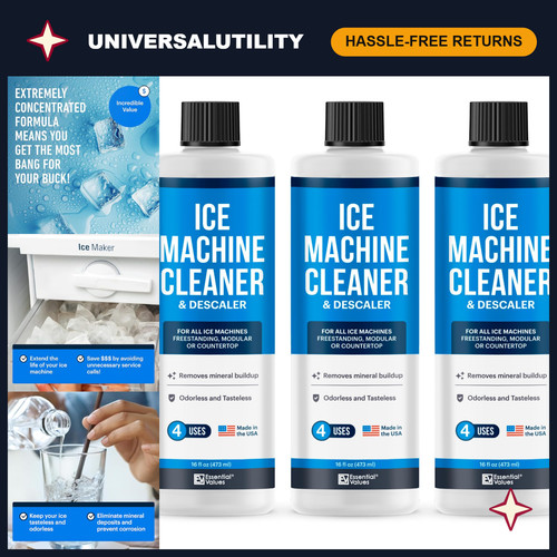Ice machine cleaner descaler - ice,
