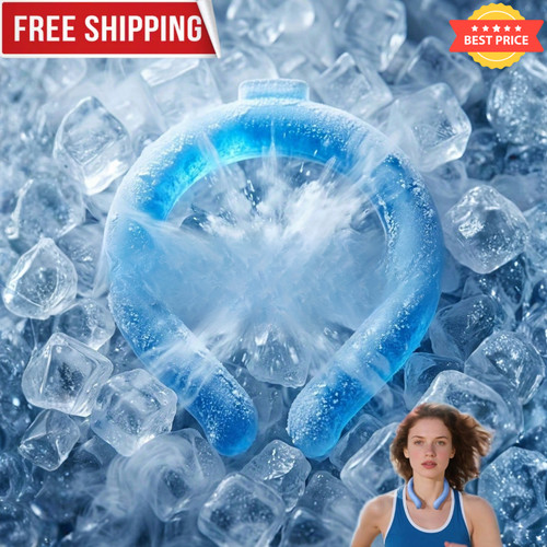 Cooling neck ring wearable ice - neck,
